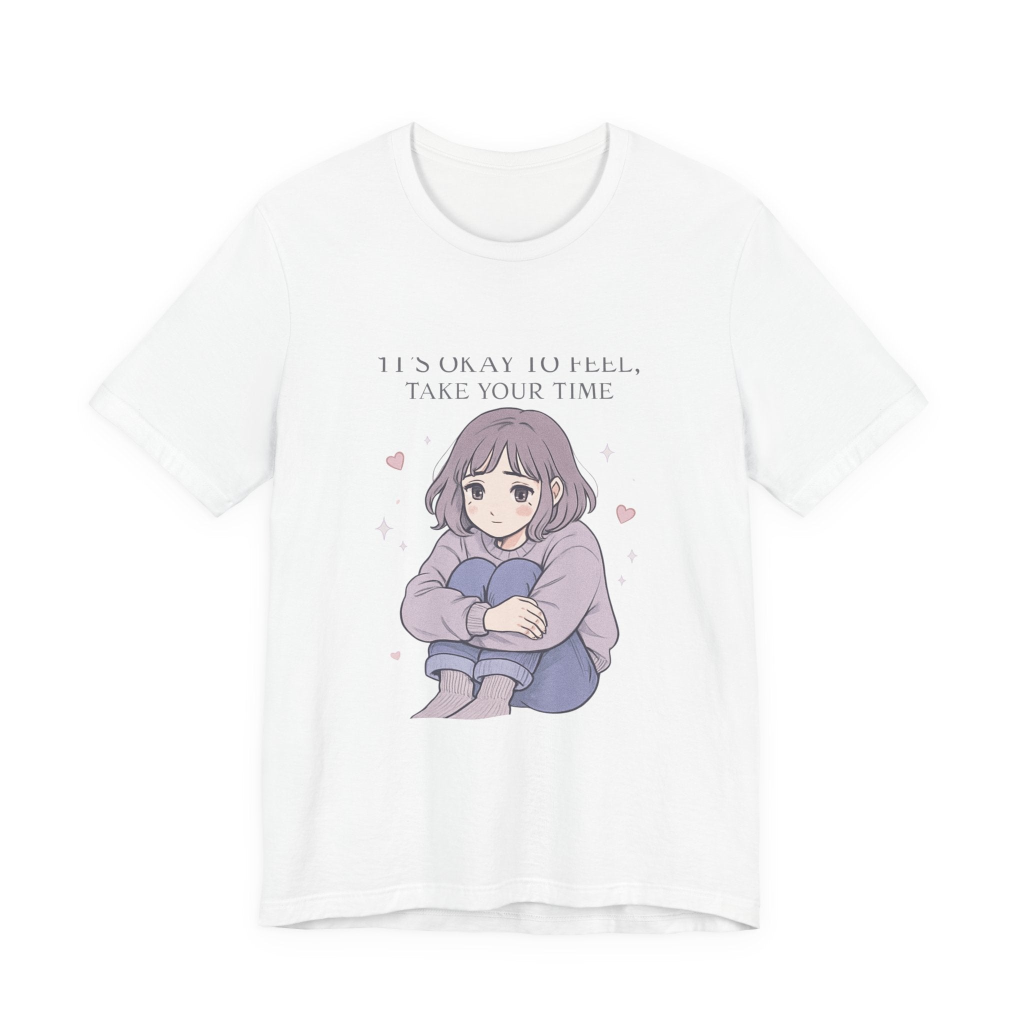 Calm Anime Girl Take Your Time Tee | Relaxation Graphic T-Shirt