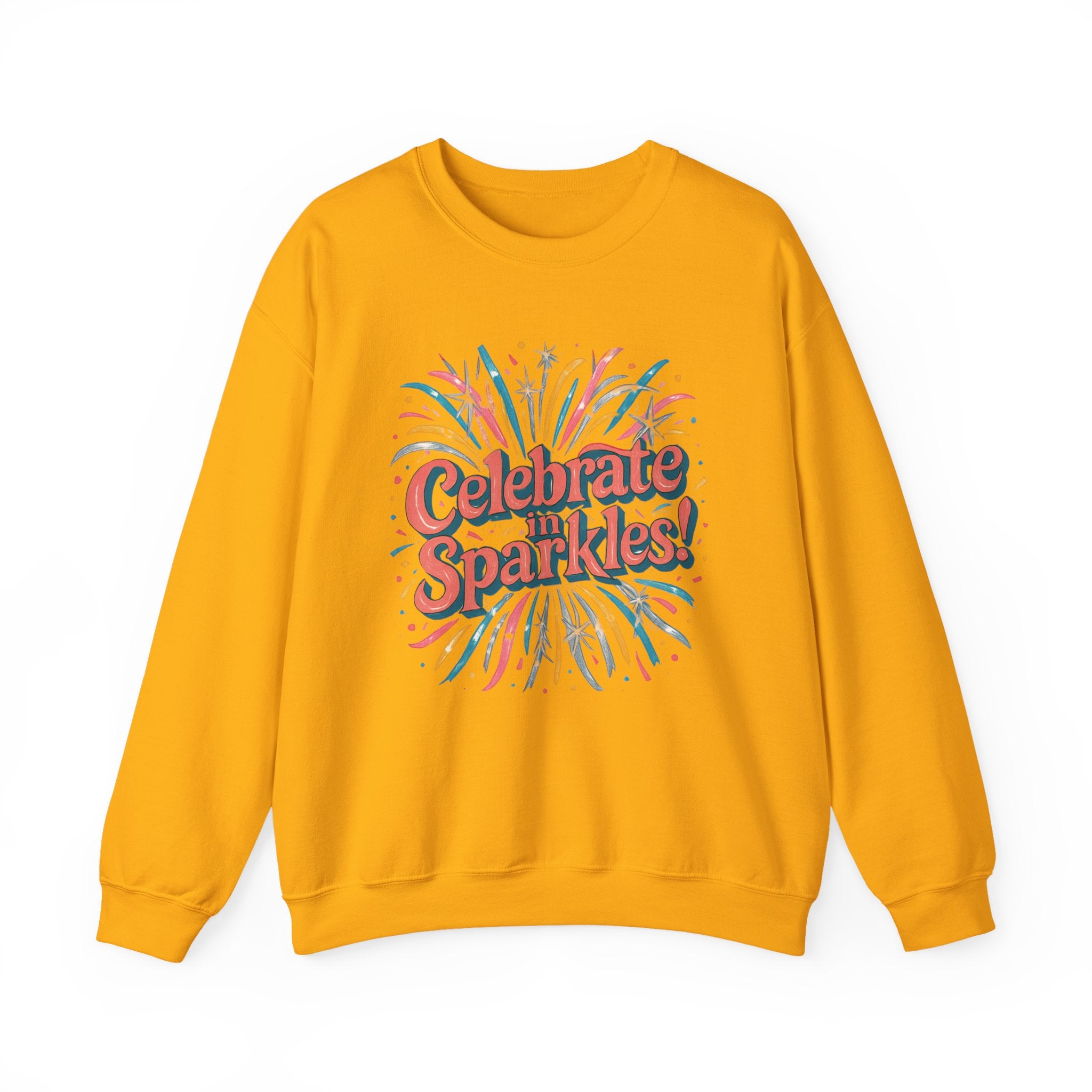 Celebrate with Sparkles Sweatshirt | Retro Fireworks Crewneck