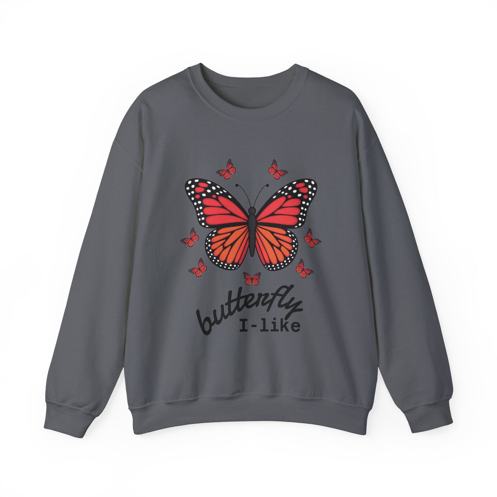 Butterfly Lover Unisex Crewneck Sweatshirt, Cozy Pullover, Gift for Nature Enthusiasts, Spring Fashion, Casual Wear, Butterfly Art