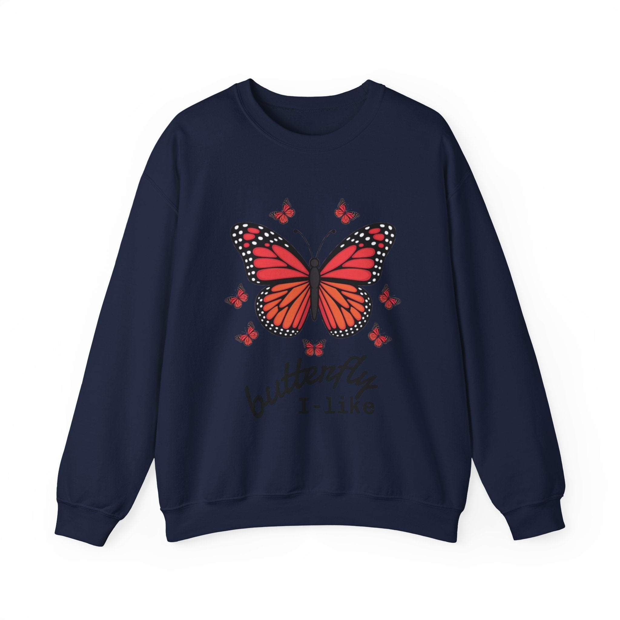Butterfly Lover Unisex Crewneck Sweatshirt, Cozy Pullover, Gift for Nature Enthusiasts, Spring Fashion, Casual Wear, Butterfly Art
