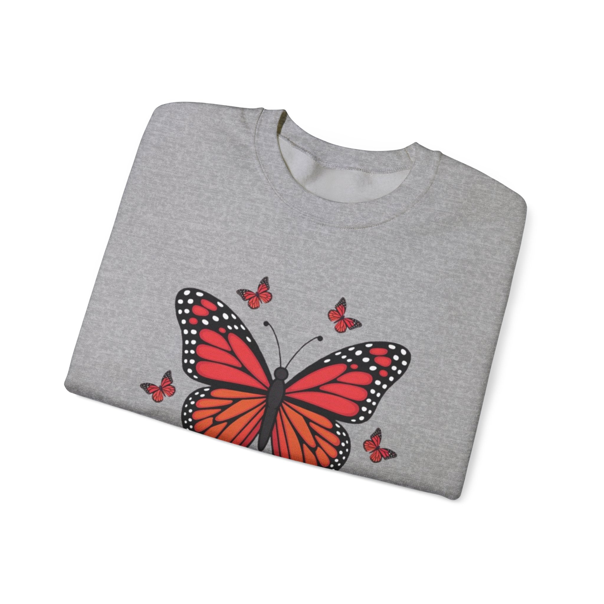 Butterfly Lover Unisex Crewneck Sweatshirt, Cozy Pullover, Gift for Nature Enthusiasts, Spring Fashion, Casual Wear, Butterfly Art