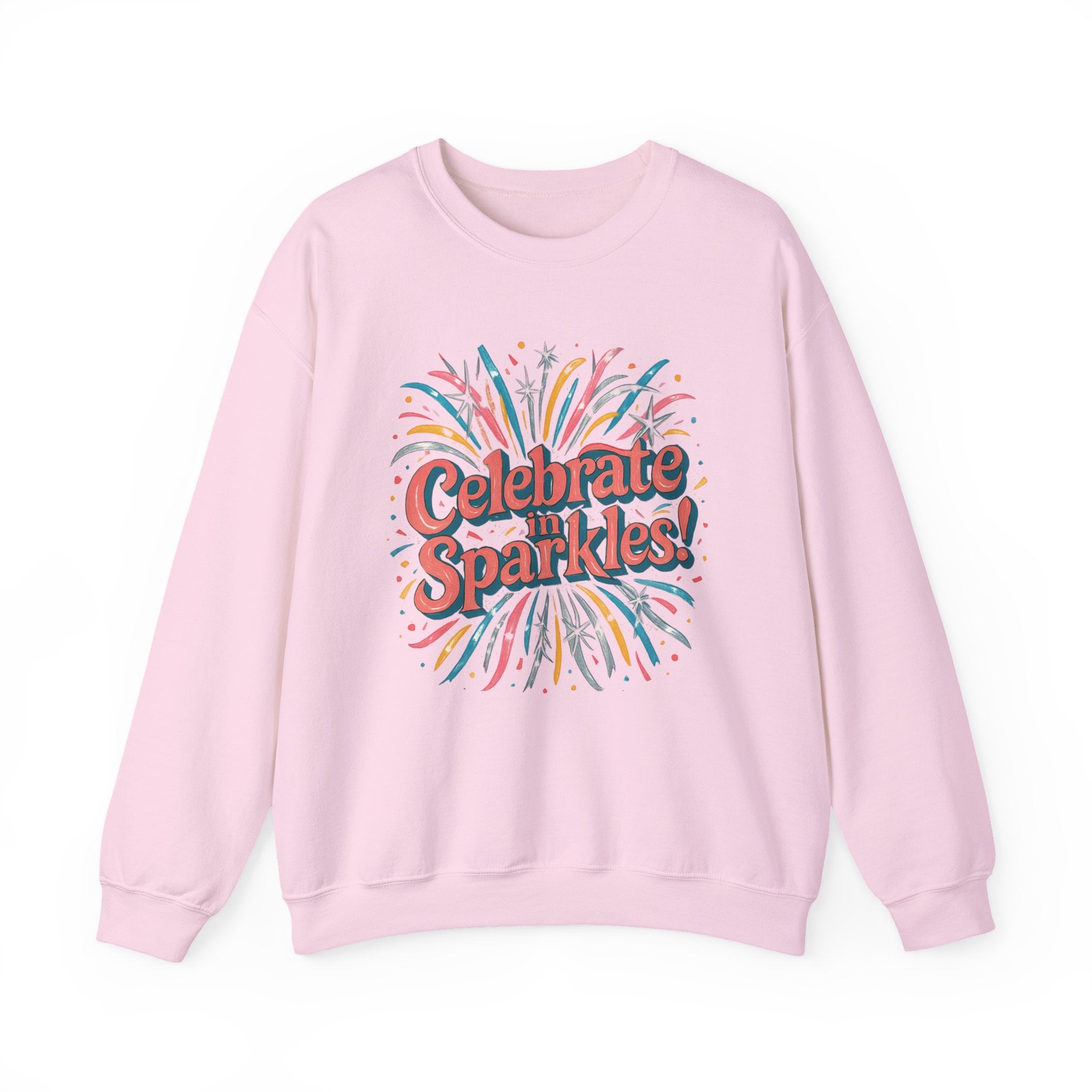Celebrate with Sparkles Sweatshirt | Retro Fireworks Crewneck