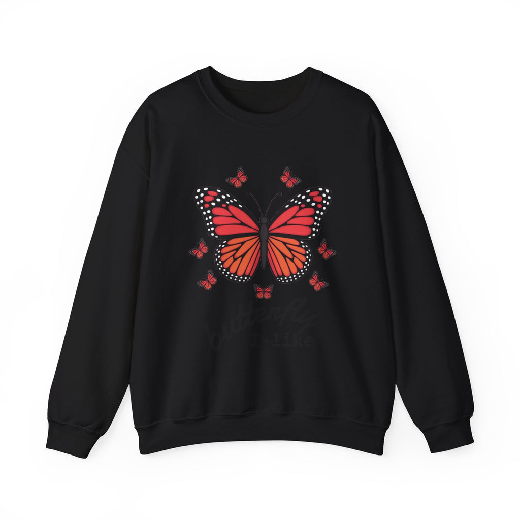 Butterfly Lover Unisex Crewneck Sweatshirt, Cozy Pullover, Gift for Nature Enthusiasts, Spring Fashion, Casual Wear, Butterfly Art