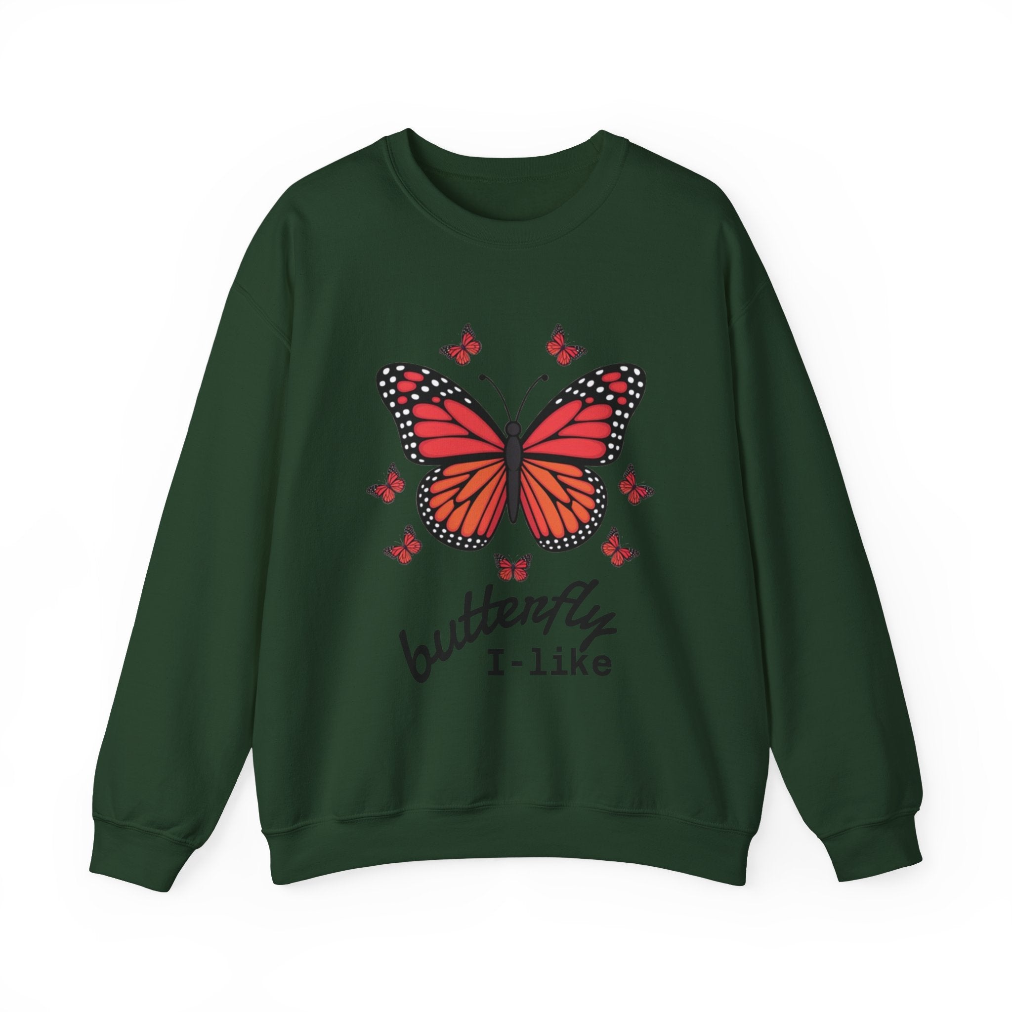 Butterfly Lover Unisex Crewneck Sweatshirt, Cozy Pullover, Gift for Nature Enthusiasts, Spring Fashion, Casual Wear, Butterfly Art