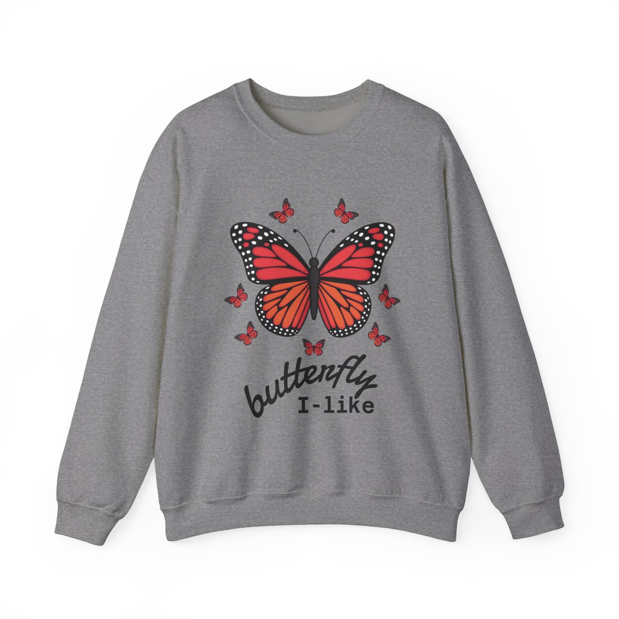 Butterfly Lover Unisex Crewneck Sweatshirt, Cozy Pullover, Gift for Nature Enthusiasts, Spring Fashion, Casual Wear, Butterfly Art