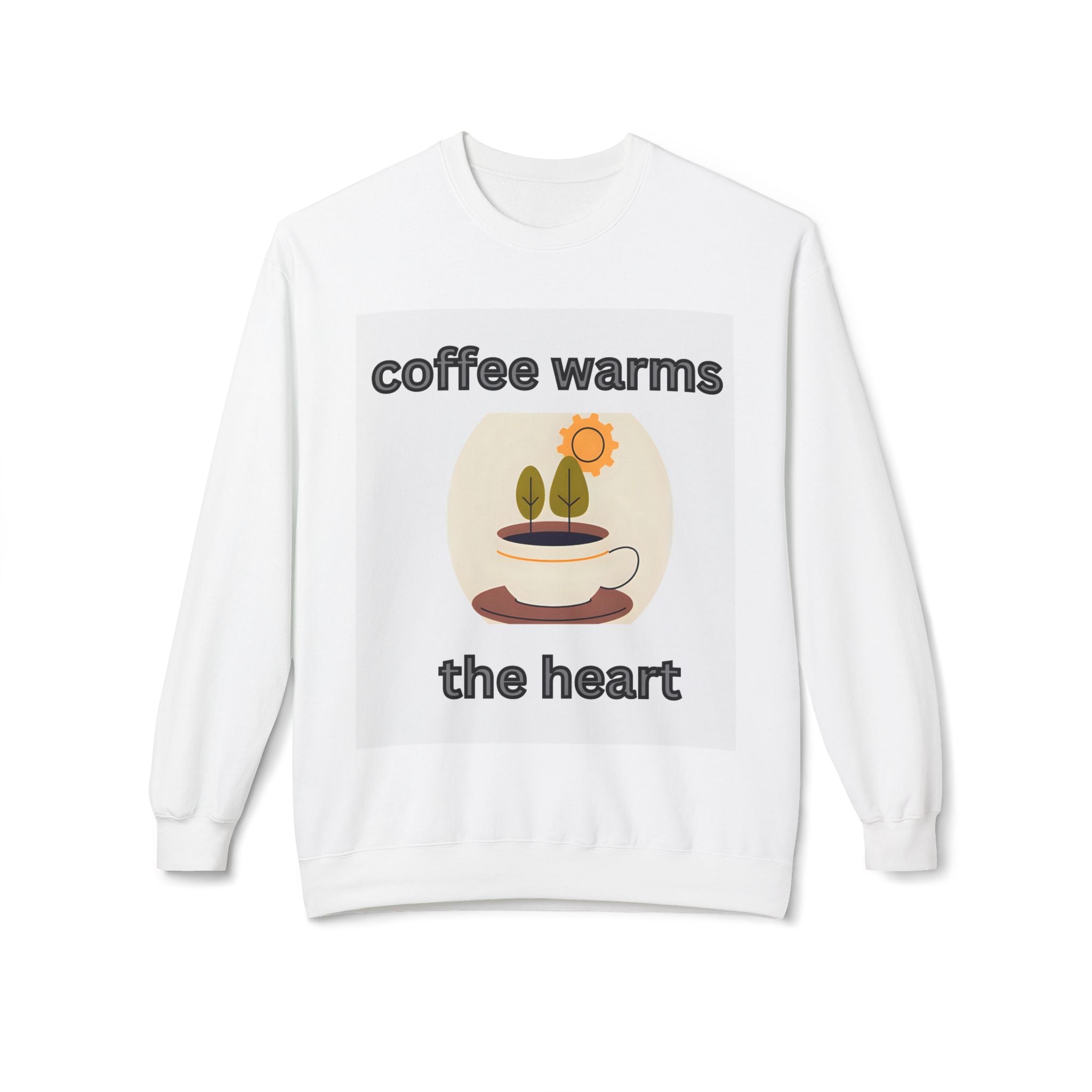 Coffee Warms the Heart Sweatshirt, Cozy Unisex Fleece Crewneck for Coffee Lovers, Gift for Her, Holiday Apparel, Perfect for Caffeine [...]