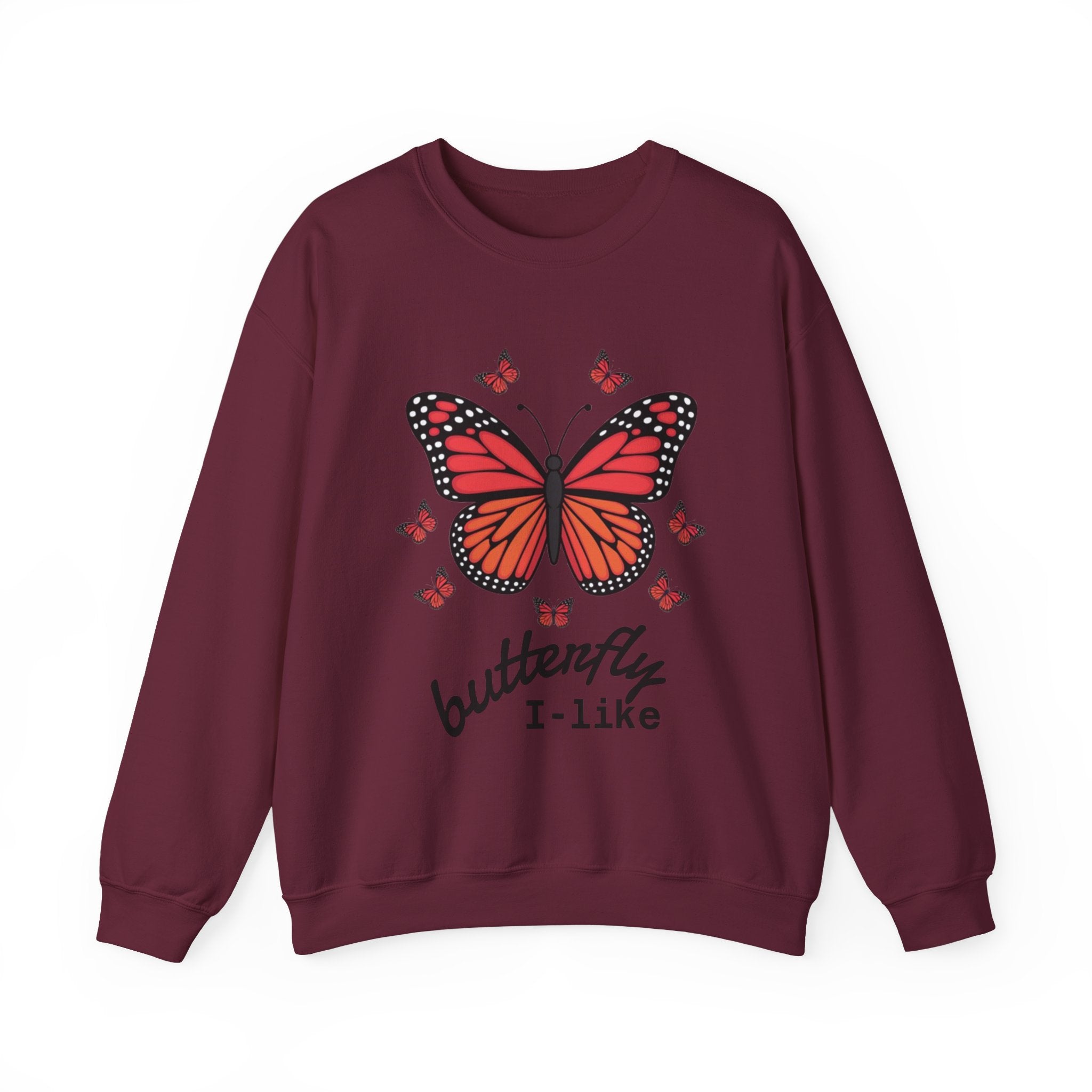 Butterfly Lover Unisex Crewneck Sweatshirt, Cozy Pullover, Gift for Nature Enthusiasts, Spring Fashion, Casual Wear, Butterfly Art