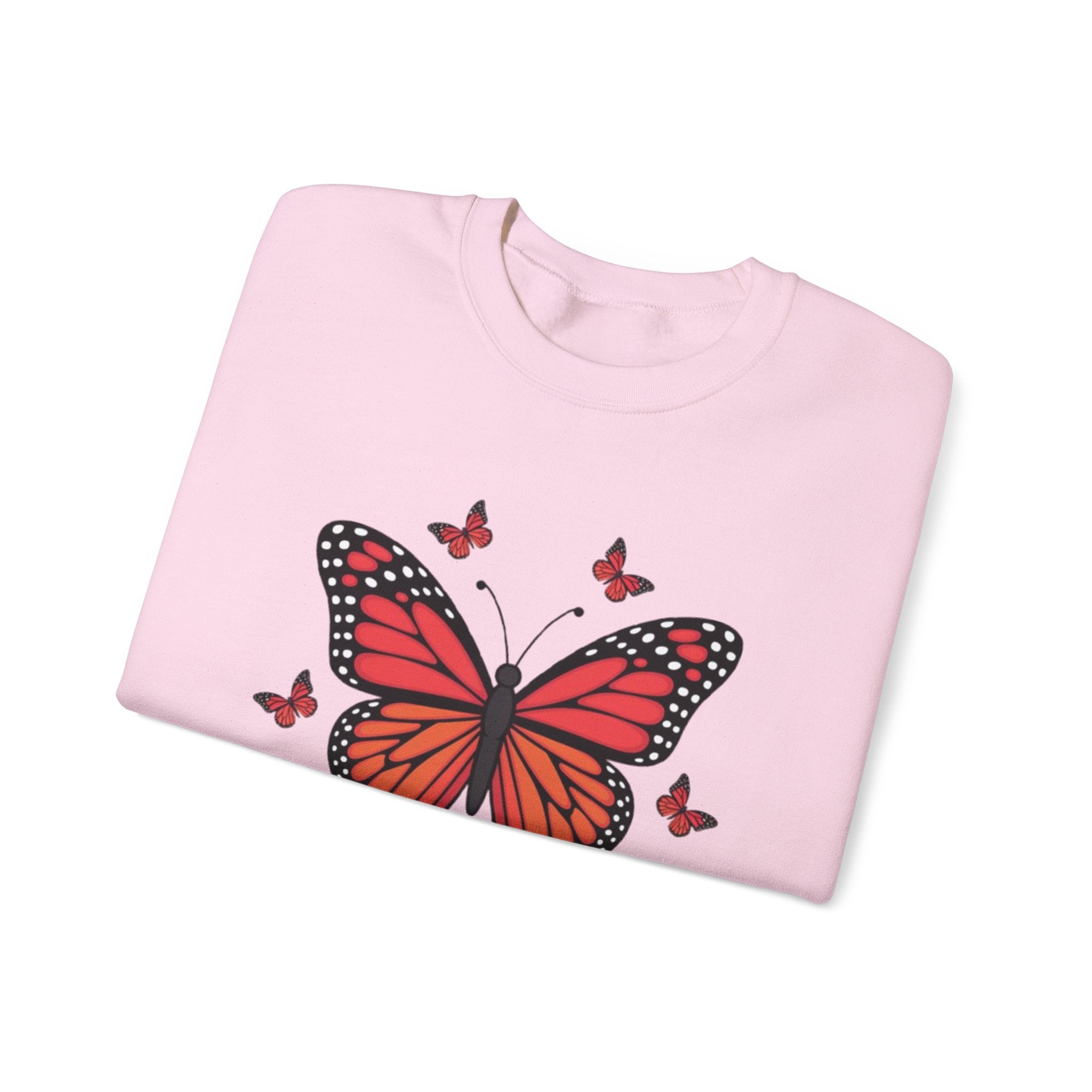 Butterfly Lover Unisex Crewneck Sweatshirt, Cozy Pullover, Gift for Nature Enthusiasts, Spring Fashion, Casual Wear, Butterfly Art