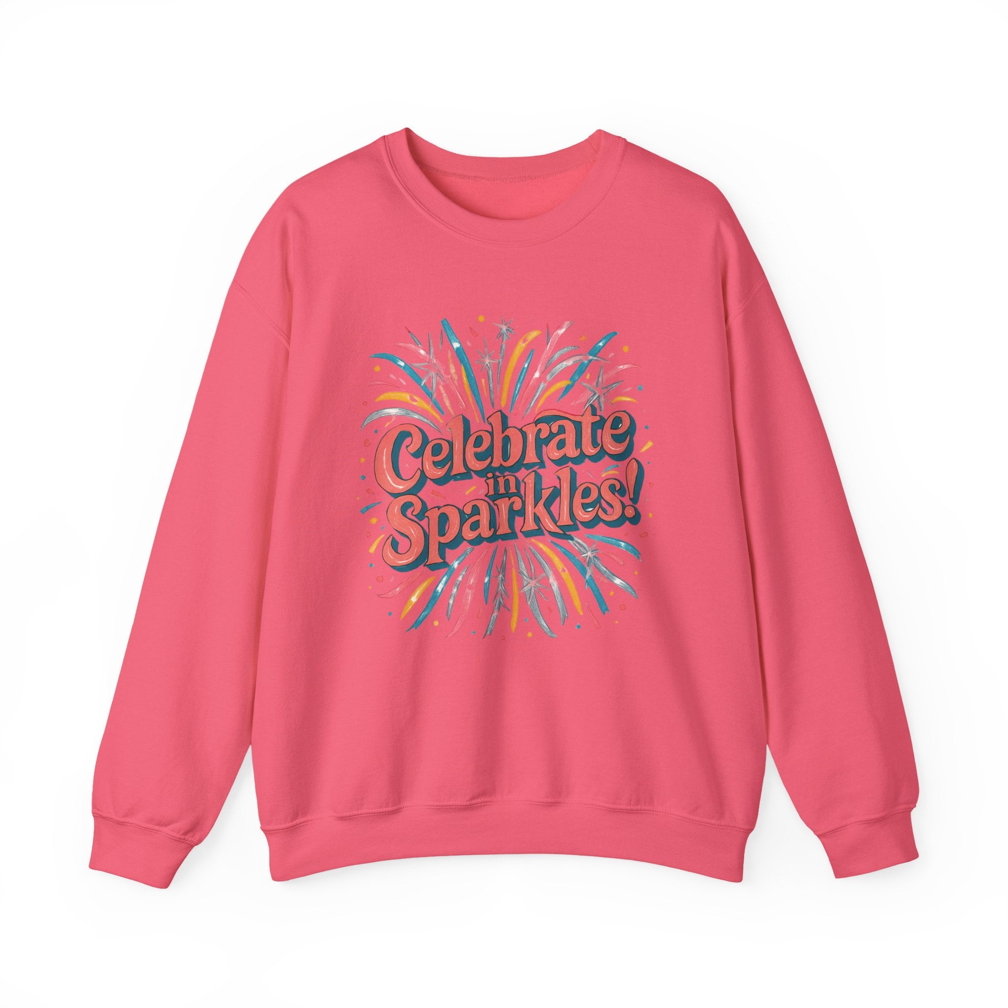 Celebrate with Sparkles Sweatshirt | Retro Fireworks Crewneck
