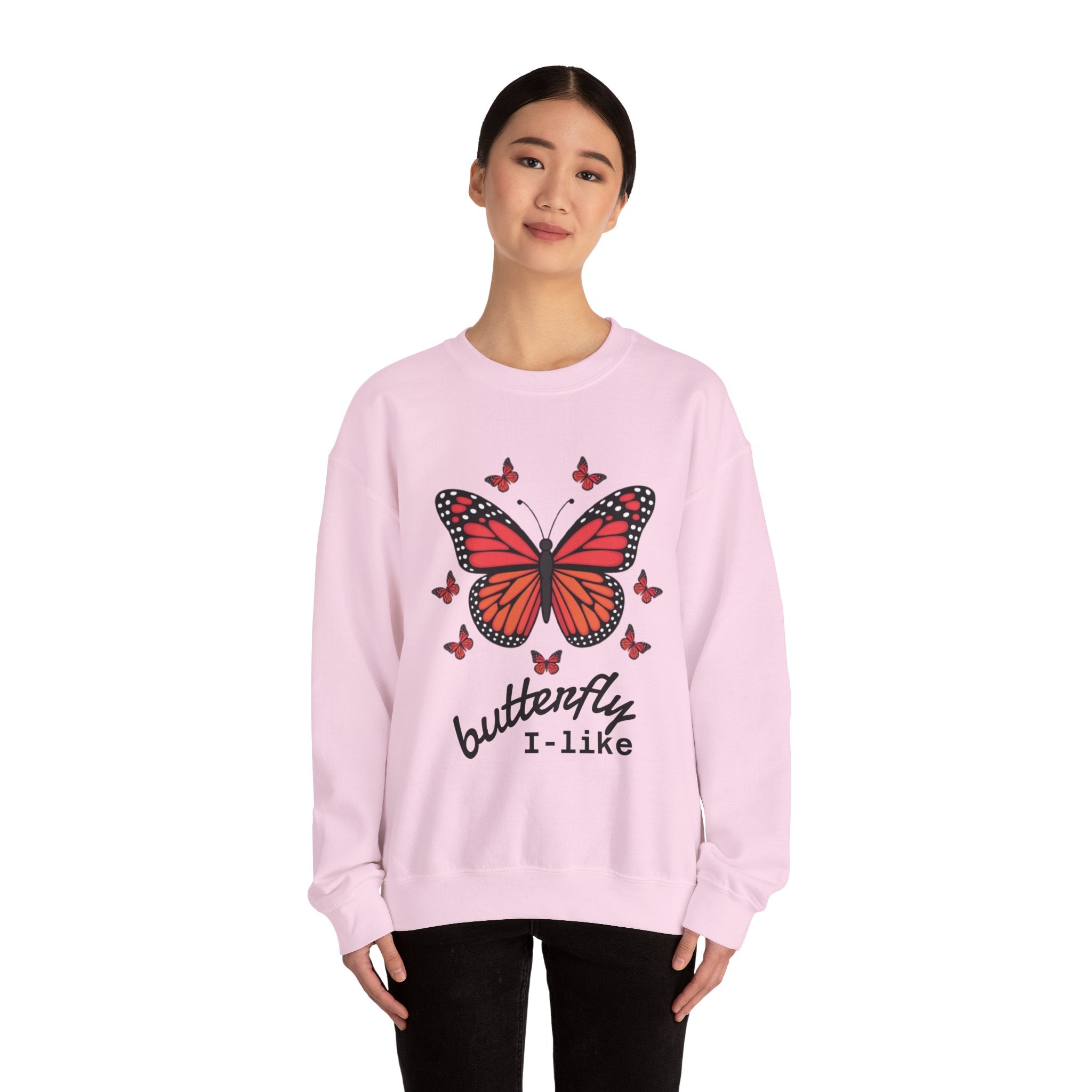 Butterfly Lover Unisex Crewneck Sweatshirt, Cozy Pullover, Gift for Nature Enthusiasts, Spring Fashion, Casual Wear, Butterfly Art
