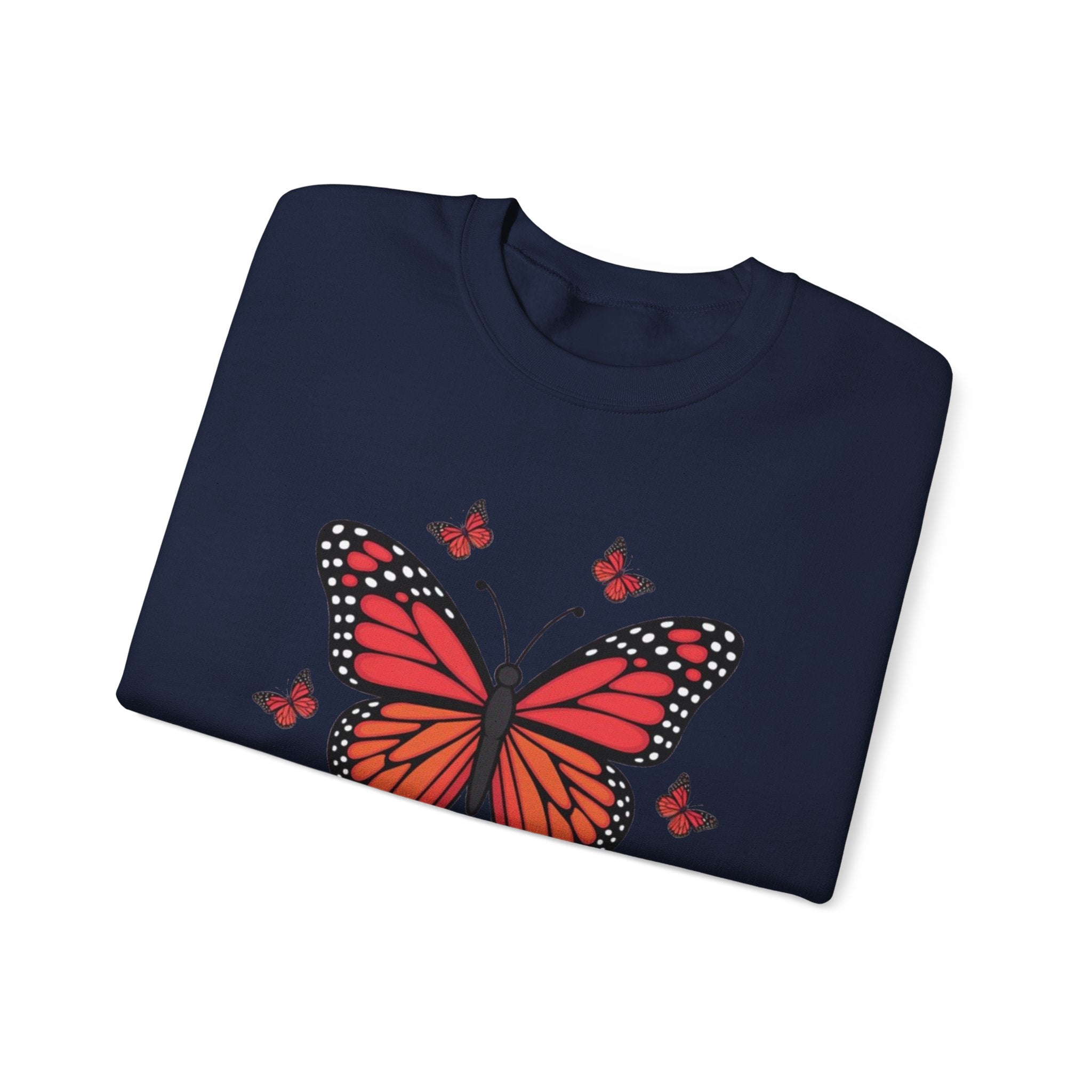 Butterfly Lover Unisex Crewneck Sweatshirt, Cozy Pullover, Gift for Nature Enthusiasts, Spring Fashion, Casual Wear, Butterfly Art