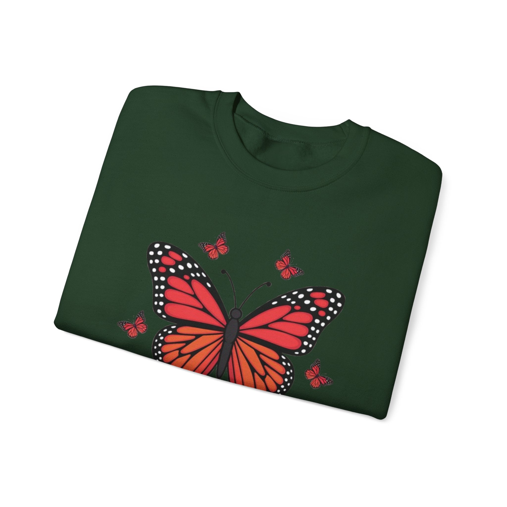Butterfly Lover Unisex Crewneck Sweatshirt, Cozy Pullover, Gift for Nature Enthusiasts, Spring Fashion, Casual Wear, Butterfly Art