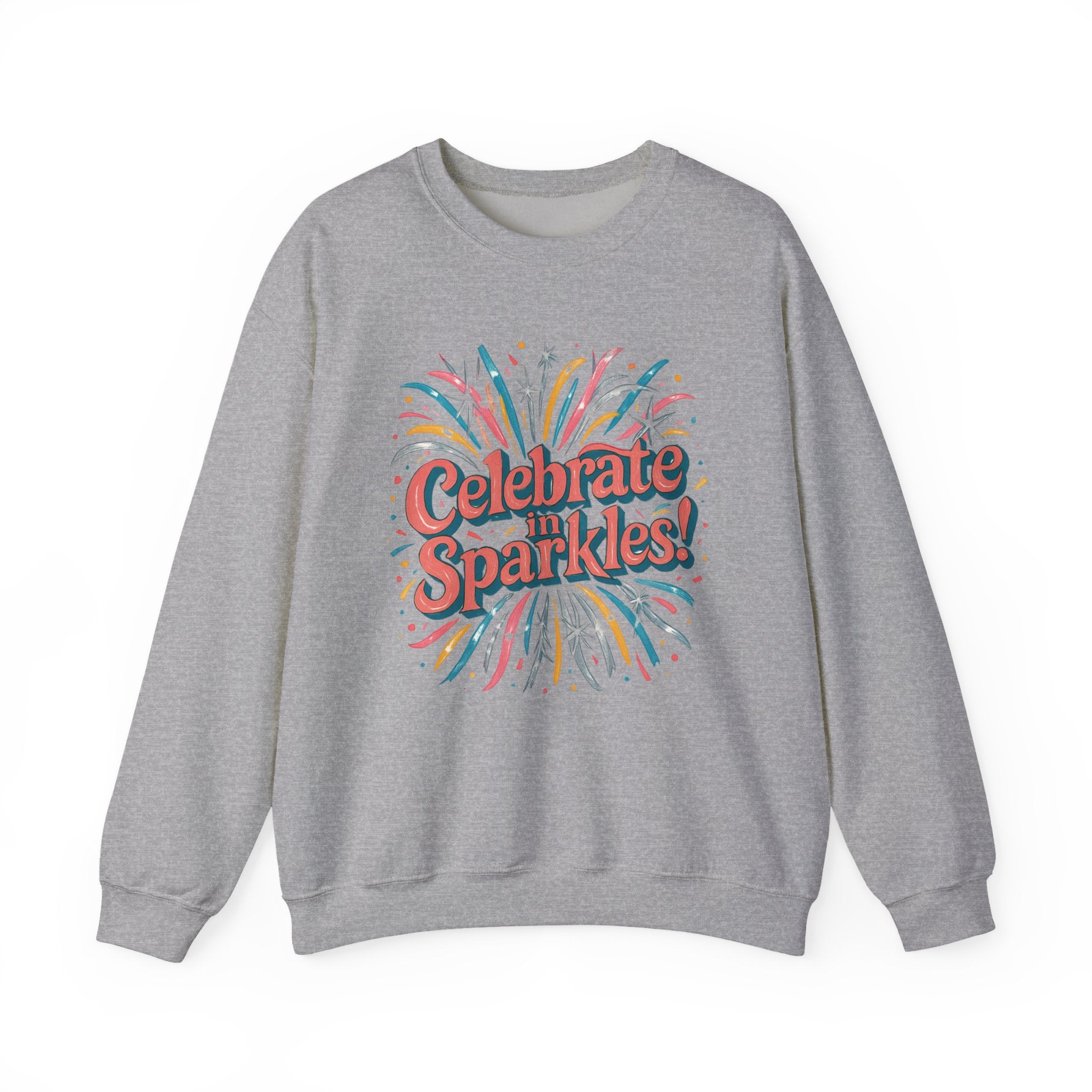Celebrate with Sparkles Sweatshirt | Retro Fireworks Crewneck