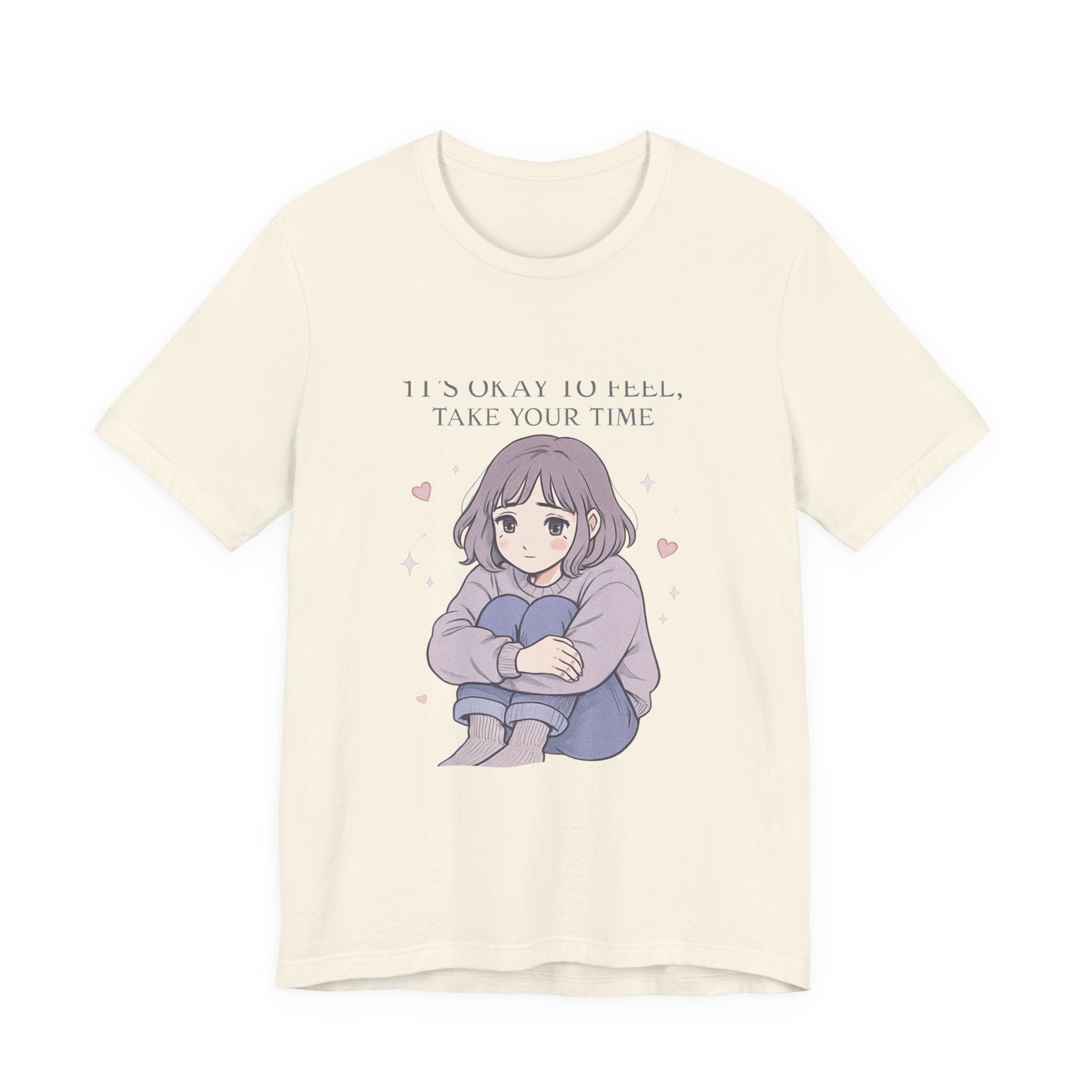 Calm Anime Girl Take Your Time Tee | Relaxation Graphic T-Shirt