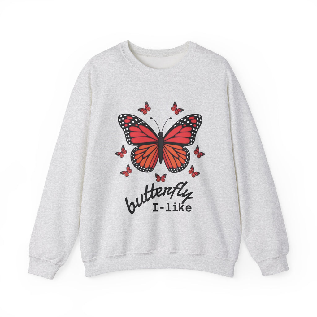 Butterfly Lover Unisex Crewneck Sweatshirt, Cozy Pullover, Gift for Nature Enthusiasts, Spring Fashion, Casual Wear, Butterfly Art