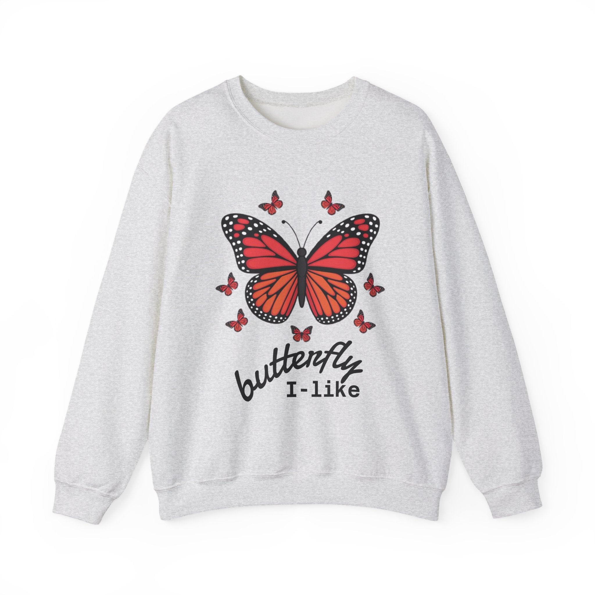 Butterfly Lover Unisex Crewneck Sweatshirt, Cozy Pullover, Gift for Nature Enthusiasts, Spring Fashion, Casual Wear, Butterfly Art
