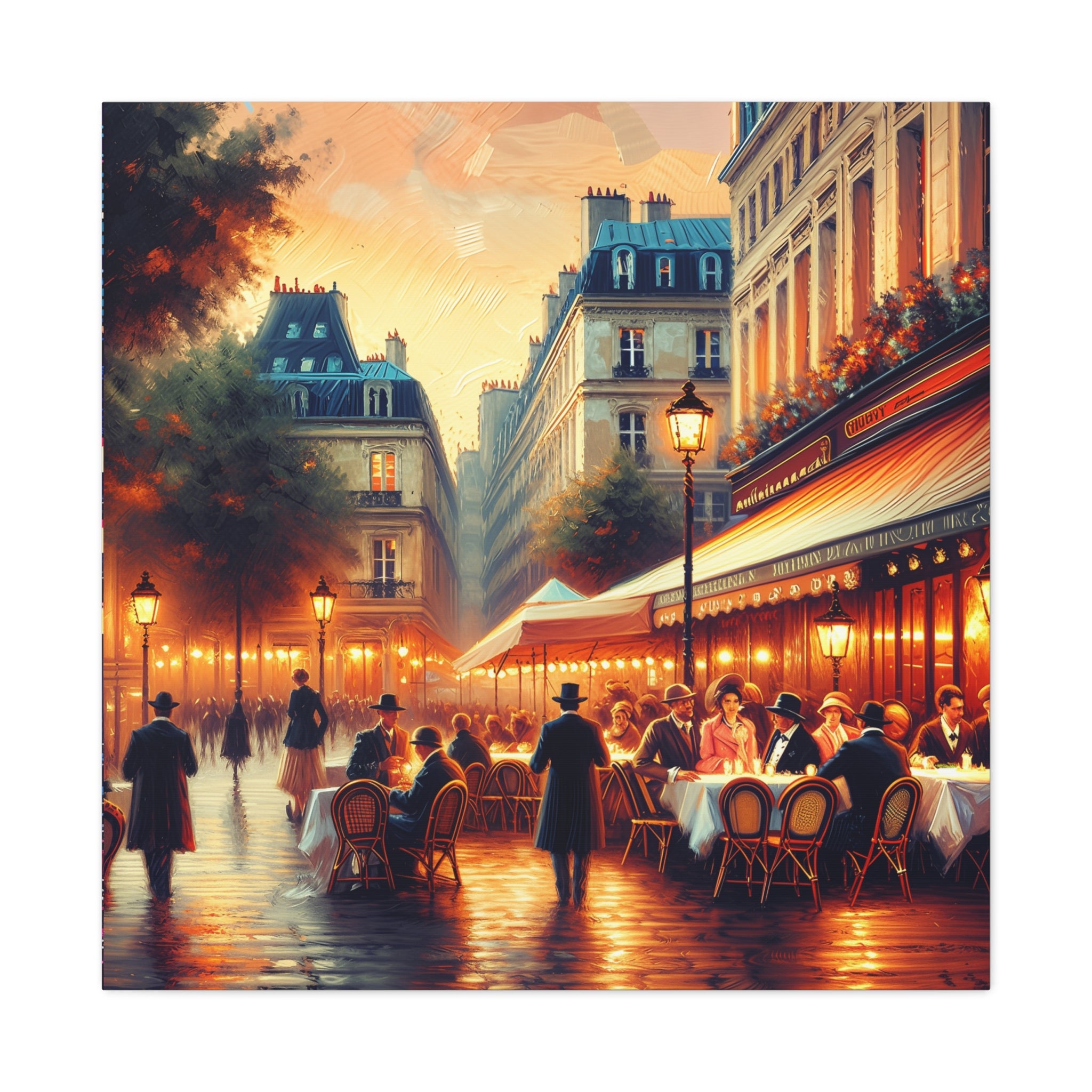 Canvas Print - People of City at a Party