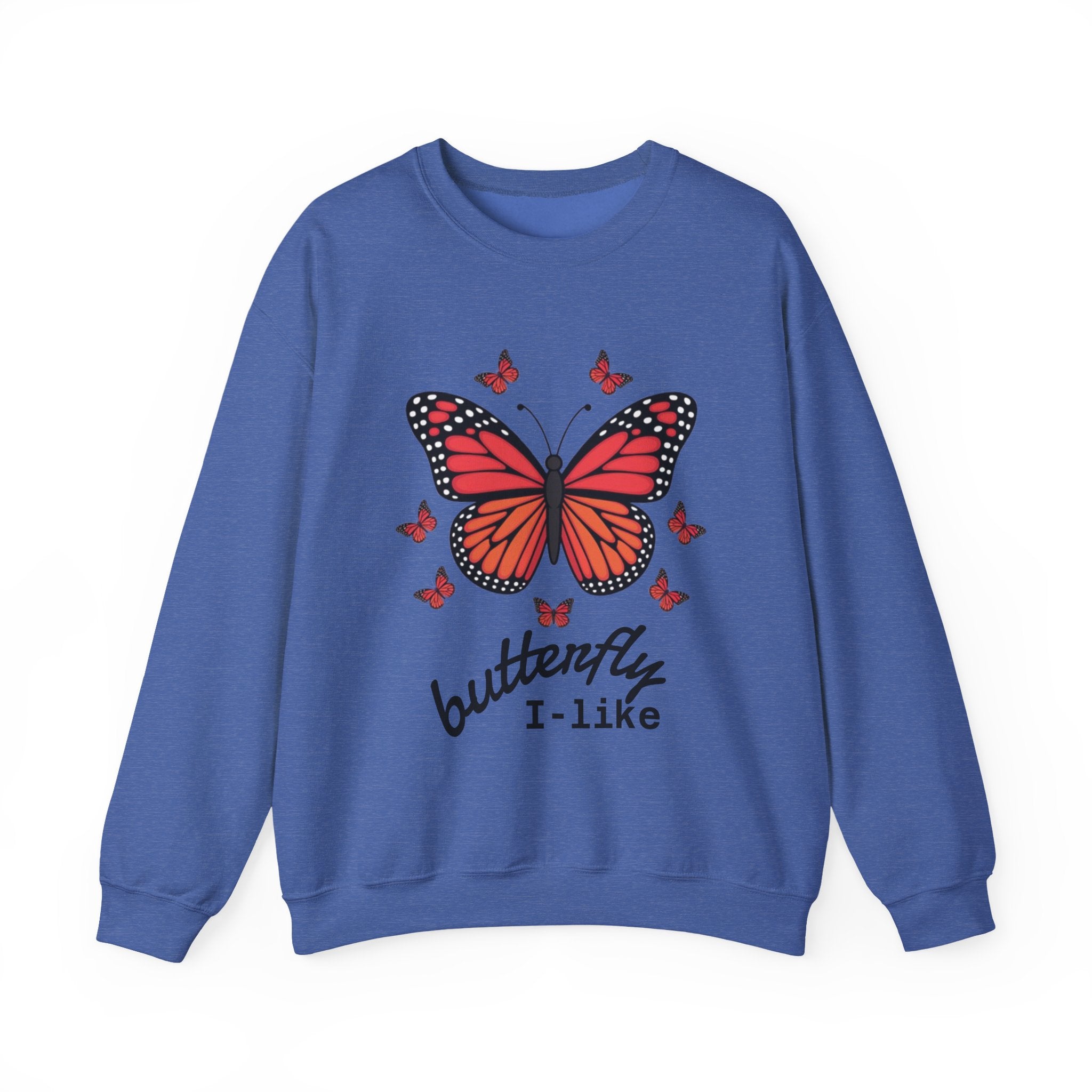 Butterfly Lover Unisex Crewneck Sweatshirt, Cozy Pullover, Gift for Nature Enthusiasts, Spring Fashion, Casual Wear, Butterfly Art
